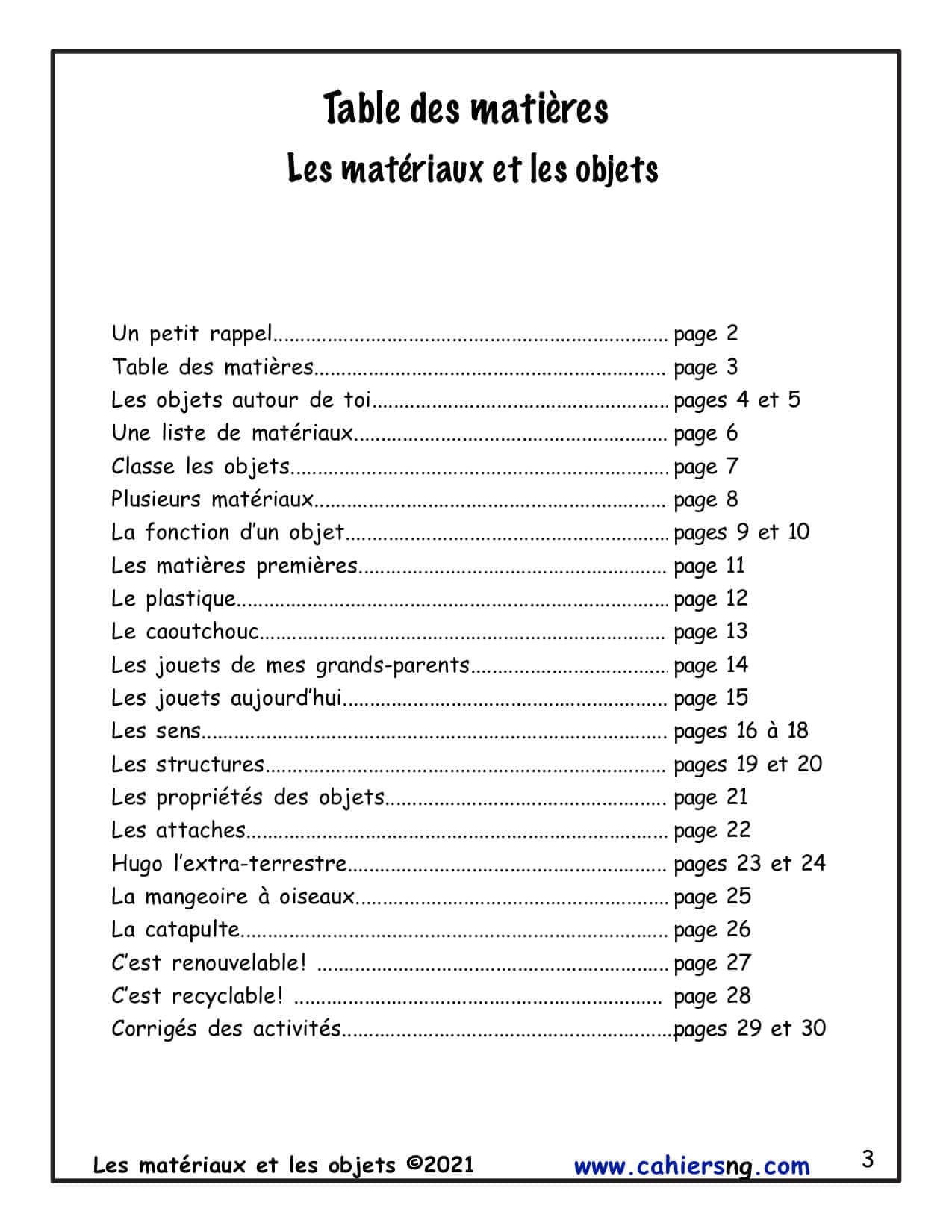 Les matériaux et les objets (1re/2e) - Nouvelle série ! – Image 2