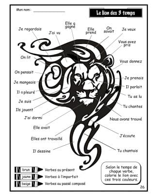 C'est quoi un verbe au passé ? (5e/6e) - Le lion des 3 temps