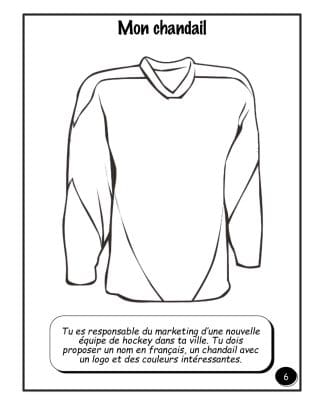 La soirée du hockey - Mon chandail