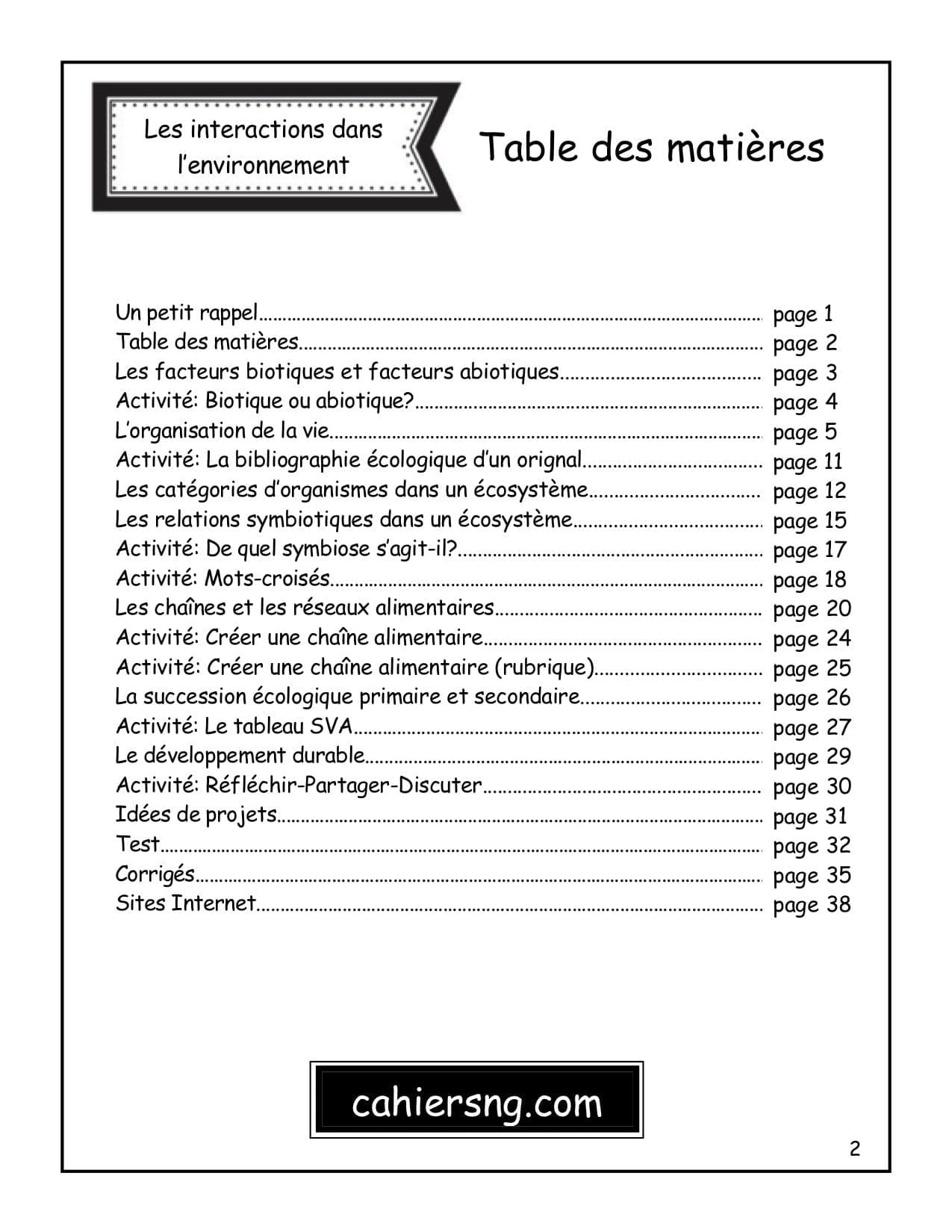 Les interactions dans l'environnement (7e) - PDF – Image 2