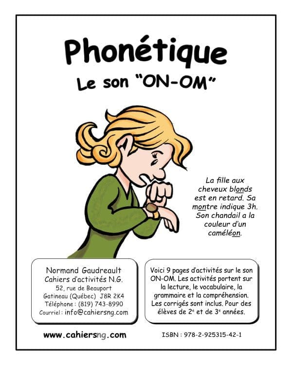 Phonétique - Le son ON-OM (2e/3e années) - NOUVEAUTÉ !