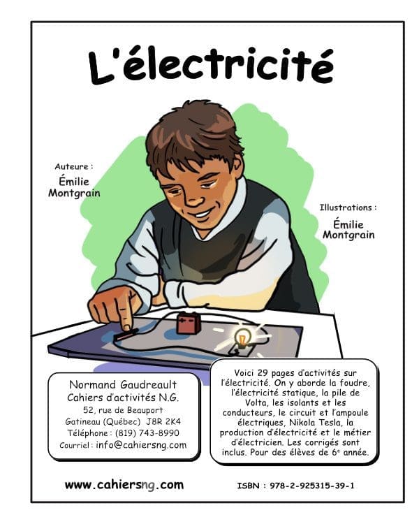 L'électricité (6e année) - Nouvelle série ! NOUVEAUTÉ !
