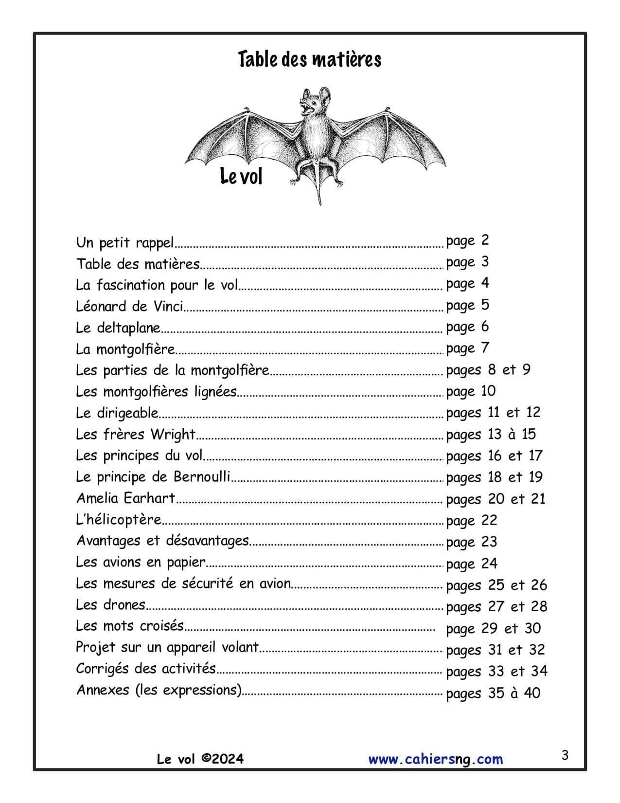 Le vol (6e année) - Nouvelle série ! – Image 2