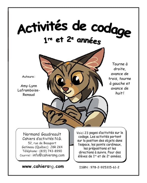 Activités de codage - 1re/2e années - NOUVEAUTÉ !