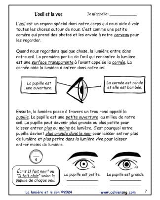 La lumière et le son (4e) – Nouvelle série ! - L'oeil