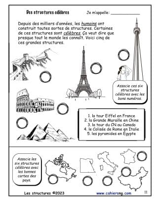 Les structures (3e/4e) - Structures célèbres