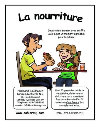 La nourriture - Core French - (4e/5e) - NOUVEAUTÉ !
