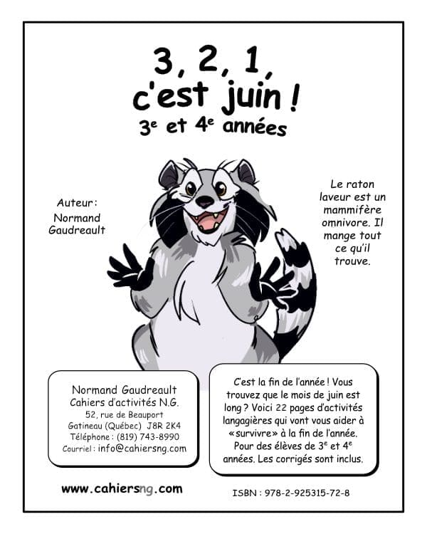 3, 2, 1, c'est juin ! - 3e/4e années - Nouveauté !