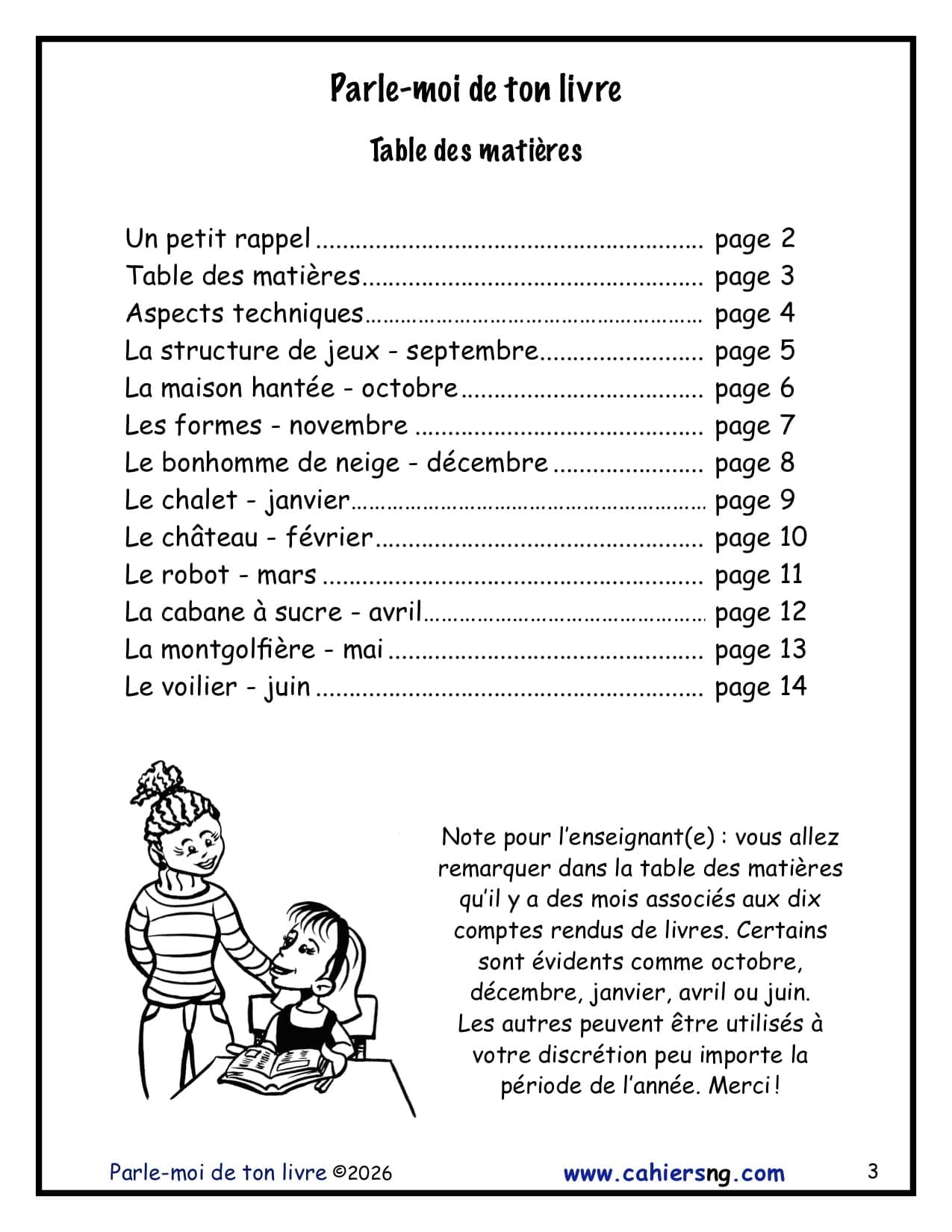 Parle-moi de ton livre ! - (2e, 3e et 4e années) - REFAIT !! – Image 2