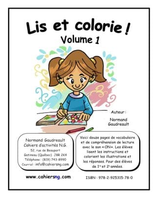 Lis et colorie ! - Volume 1 (1re/2e années) - NOUVEAUTÉ !!