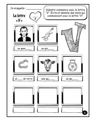 La Saint-Valentin - La lettre V
